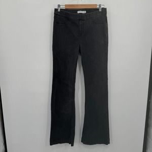 Cello Womens Jeans Flare Black Wash Denim Size XL Extra Large Pull On